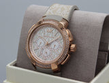 Michael Kors Sidney Chronograph White Dial Beige Leather Strap Watch For Women - MK6949 Buy Now By Michael Kors