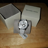 Michael Kors Brecken Chronograph Silver Dial White Leather Strap Watch For Men - MK8949 Buy Now By Michael Kors