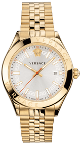 Versace Hellenyium Analog White Dial Gold Steel Strap Watch for Men - VEVK00720 Buy Now By Versace