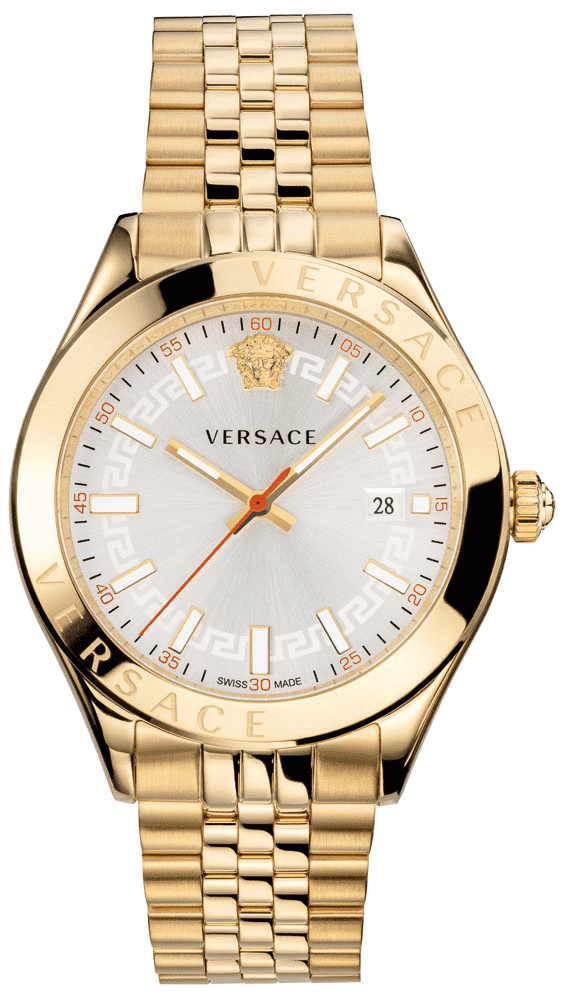 Versace Hellenyium Analog White Dial Gold Steel Strap Watch for Men - VEVK00720 Buy Now By Versace