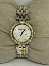 Michael Kors Darci White Dial Two Tone Steel Strap Watch for Women - MK3323 Buy Now By Michael Kors
