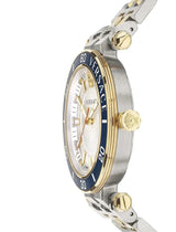 Versace Greca Sport Quartz White Dial Two Tone Steel Strap Watch For Men - VEZ300521 Buy Now By Versace