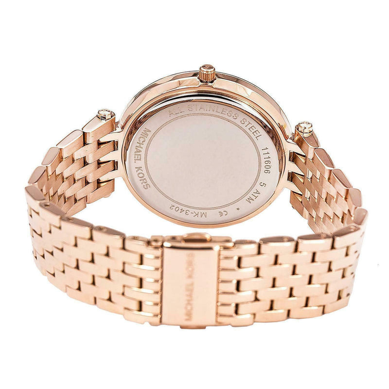 Michael Kors Darci Black Dial Rose Gold Steel Strap Watch for Women - MK3402 Buy Now By Michael Kors