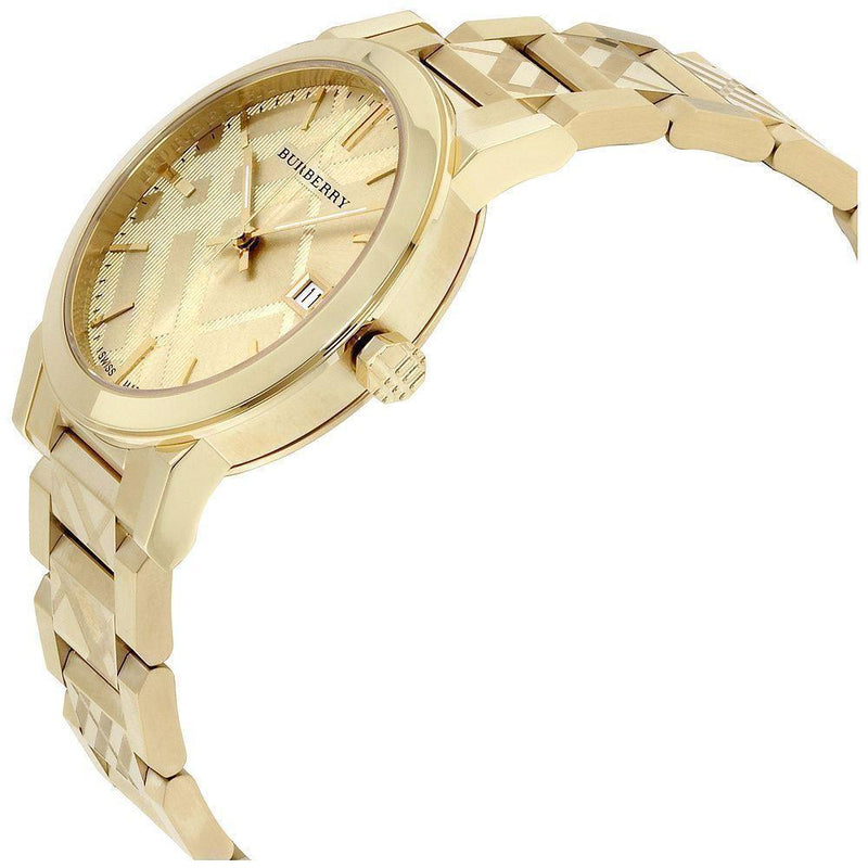 Burberry The City Gold Dial Gold Steel Strap Watch for Men - BU9038 Buy Now By Burberry