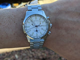 Gucci G Timeless Chronograph White Dial Silver Steel Strap Watch For Men - YA126472 Buy Now By Gucci