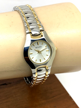 Bulova Classic White Dial Two Tone Steel Strap Watch for Women - 98T84 Buy Now By Bulova