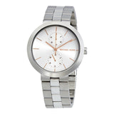Michael Kors Garner Analog Silver Dial Silver Steel Strap Watch For Women - MK6407 Buy Now By Michael Kors
