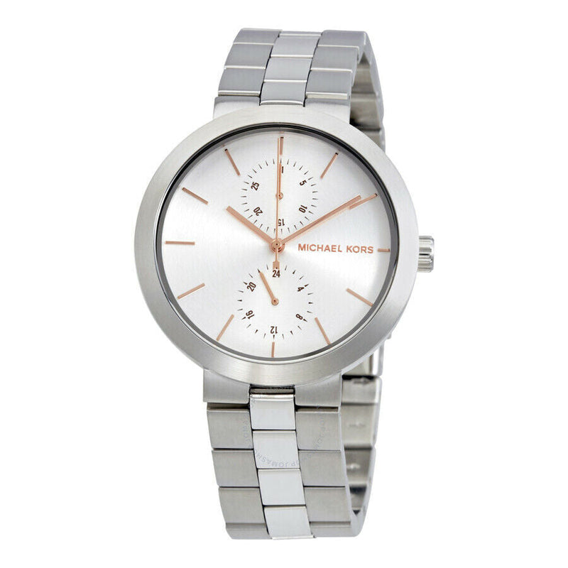Michael Kors Garner Analog Silver Dial Silver Steel Strap Watch For Women - MK6407 Buy Now By Michael Kors