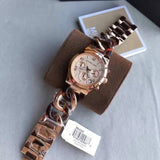 Michael Kors Runway Rose Gold Dial Two Tone Steel Strap Watch for Women - MK4269 Buy Now By Michael Kors