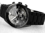 Emporio Armani Sportivo Chronograph Black Dial Black Stainless Steel Watch For Men - AR5889 Buy Now By Emporio Armani