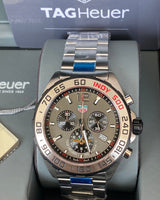 Tag Heuer Formula 1 Chronograph Indy 500 Special Edition Grey Dial Silver Steel Strap Watch for Men - CAZ1016.EB0058 Buy Now By Tag Heuer