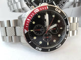 Emporio Armani Chronograph Black Dial Silver Stainless Steel Watch For Men - AR5855