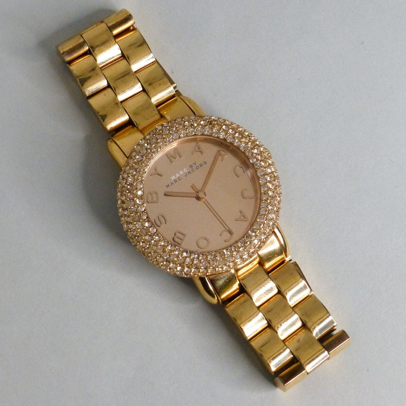 Marc Jacobs Marci Crystals Rose Gold Dial Rose Gold Steel Strap Watch for Women - MBM3192 Buy Now By Marc Jacobs