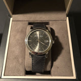 Burberry The City Grey Dial Black Leather Strap Watch for Men - BU9030 Buy Now By Burberry