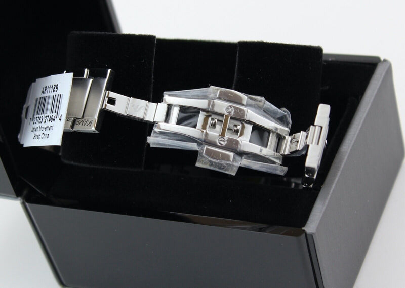 Emporio Armani Renato Quartz Silver Dial Silver Steel Strap Watch For Men - AR11189 Buy Now By Emporio Armani