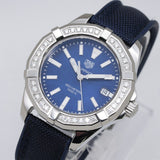 Tag Heuer Aquaracer Quartz Diamonds Blue Dial Blue Nylon Strap Watch for Women - WAY131N.FT6091 Buy Now By Tag Heuer