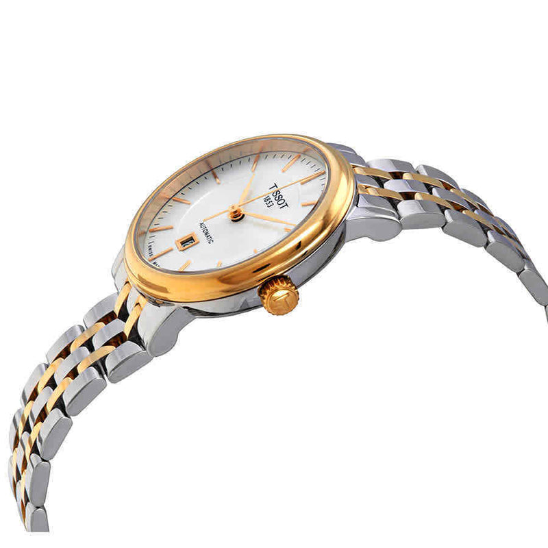 Tissot T Classic Carson Premium White Dial Two Tone Steel Strap Watch for Women - T122.207.22.031.00 Buy Now By Tissot