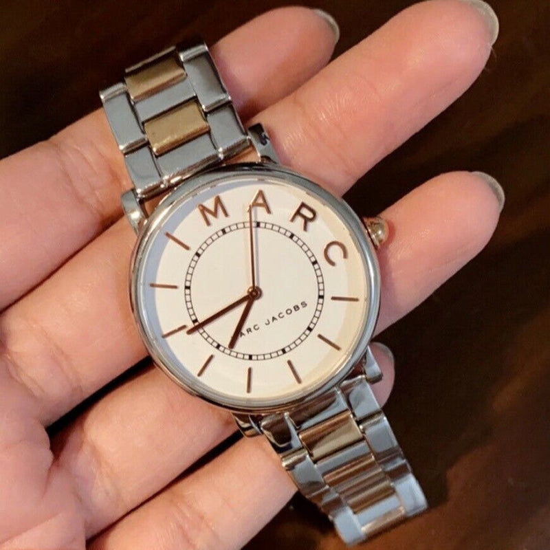 Marc Jacobs Roxy White Dial Two Tone Steel Strap Watch for Women - MJ3553 Buy Now By Marc Jacobs