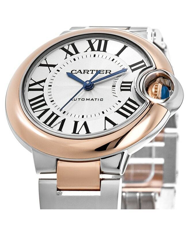 Shop Cartier Ballon Bleu de Cartier Silver Dial Two Tone Steel Strap Watch for Women - W2BB0032 in USA