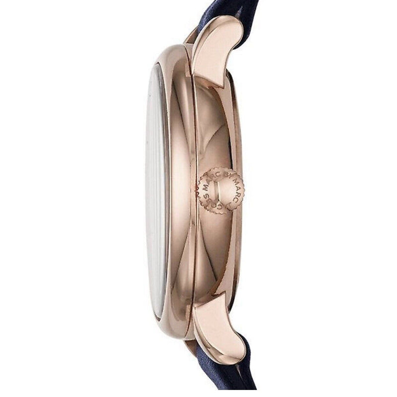 Marc Jacobs Baker Navy Blue Dial Blue Leather Strap Watch for Women - MBM1331 Buy Now By Marc Jacobs
