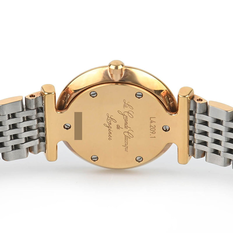Longines La Grande Classique De Longines White Dial Two Tone Mesh Bracelet Watch for Women - L4.209.1.91.7 Buy Now By Longines