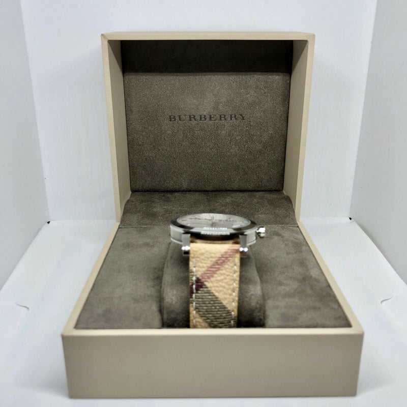 Burberry The City Silver Dial Brown Leather Strap Watch for Women - BU9025 Buy Now By Burberry