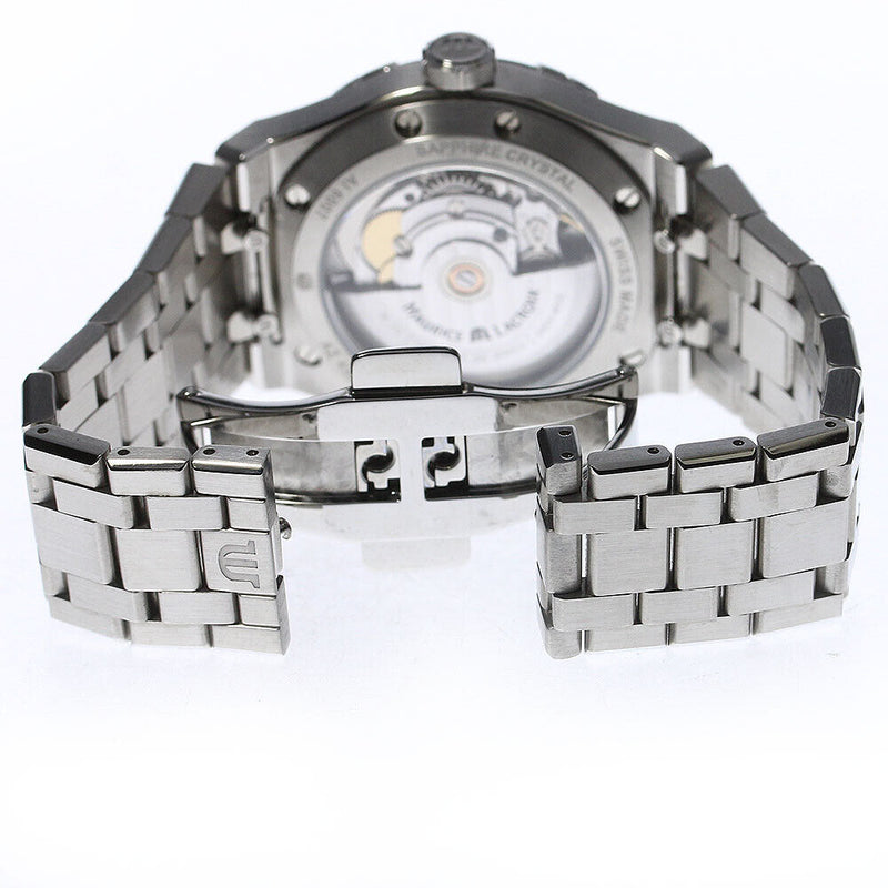 Maurice Lacroix Aikon Automatic Black Dial Silver Steel Strap Watch for Men - AI1807-SS002-330-1 Buy Now By Maurice Lacroix
