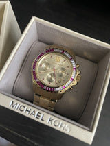 Michael Kors Everest Chronograph Gold Dial Gold Steel Strap Watch for Women - MK5871 Buy Now By Michael Kors
