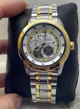 Bulova BVA Skeleton Silver Dial Two Tone Steel Strap Watch for Men - 98A123 Buy Now By Bulova