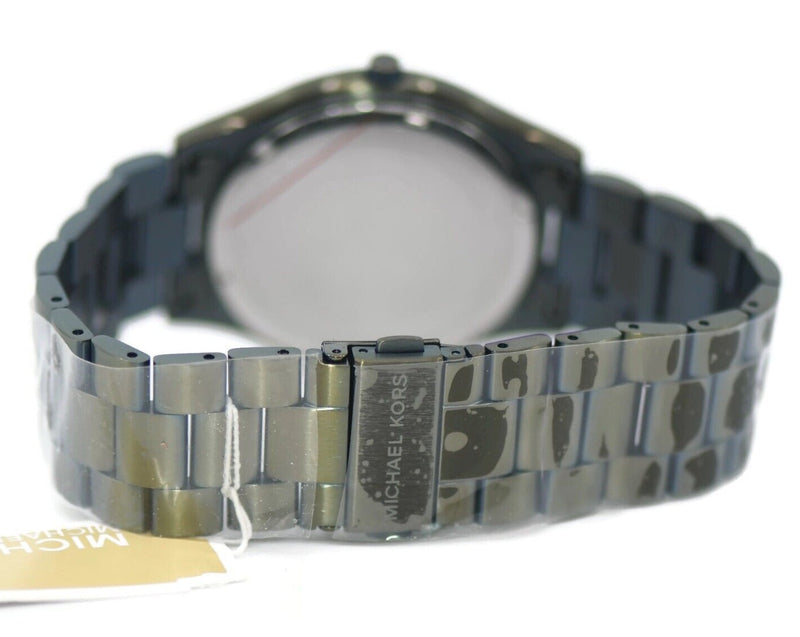 Michael Kors Slim Runway Quartz Black Dial Green Steel Strap Watch For Men - MK8715 Buy Now By Michael Kors
