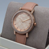 Michael Kors Corey Analog Rose Gold Dial Pink Leather Strap Watch For Women - MK2987 Buy Now By Michael Kors