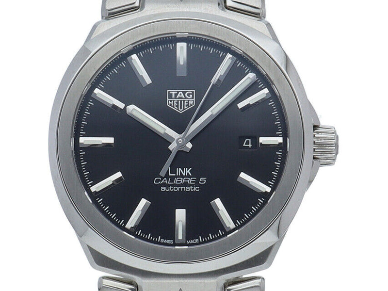 Shop Tag Heuer Link Quartz Black Dial Silver Steel Strap Watch for Women - WBC2110.BA0603 in USA
