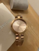Michael Kors Garner Quartz Rose Gold Dial Rose Gold Steel Strap Watch For Women - MK6409 Buy Now By Michael Kors
