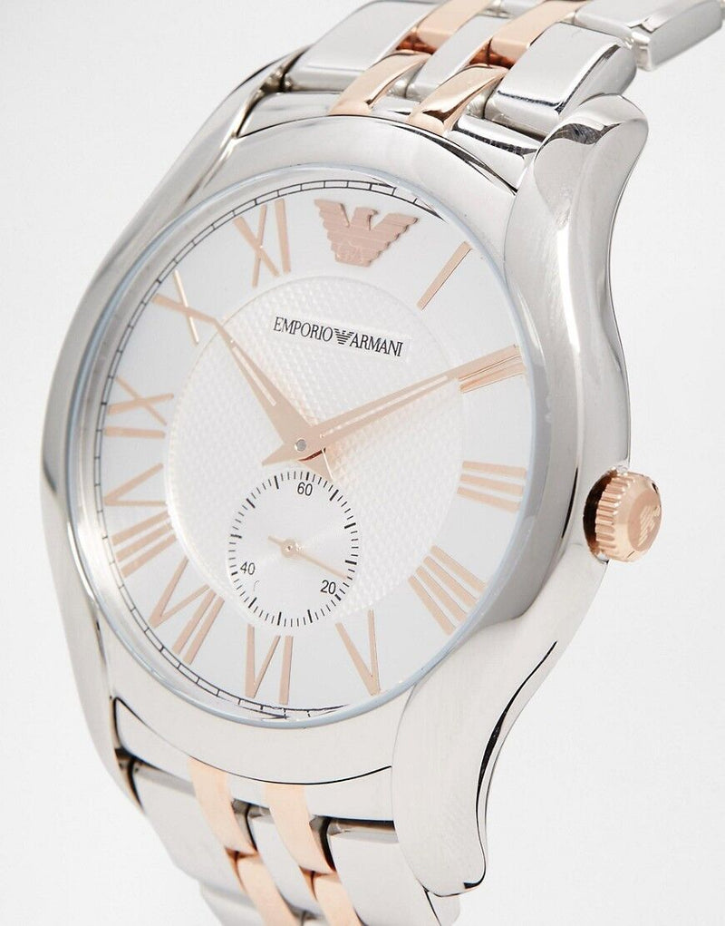 Emporio Armani Classic Quartz Silver Dial Two Tone Steel Strap Watch For Men - AR1824 Buy Now By Emporio Armani