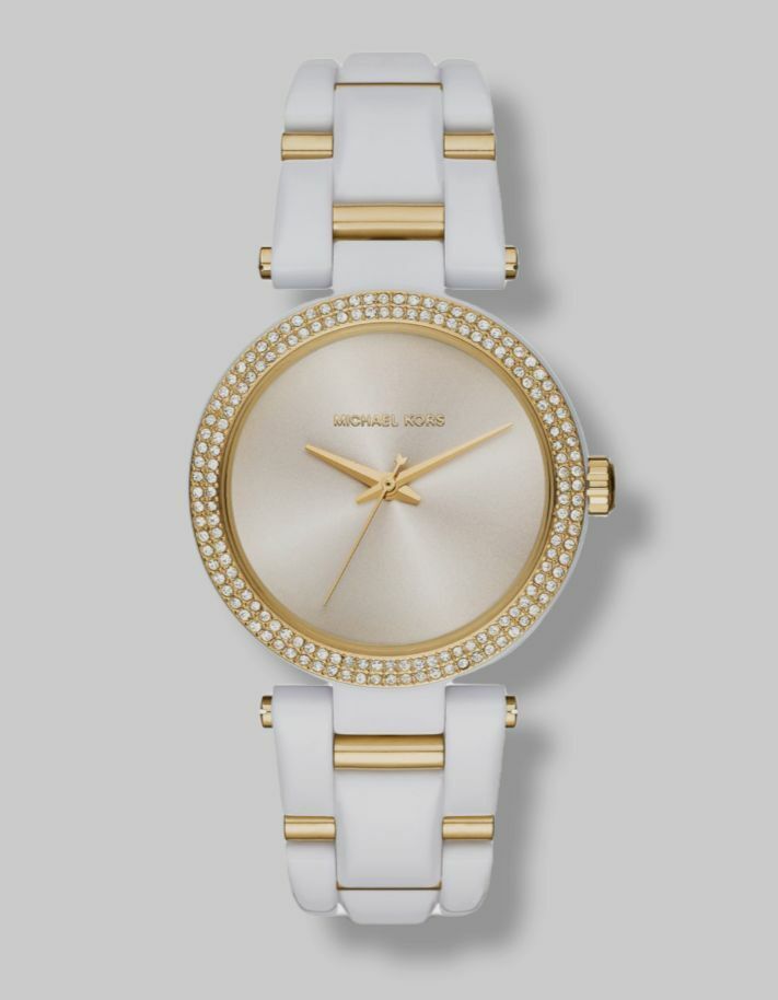 Michael Kors Delray Rose Gold Dial White Steel Strap Watch for Women - MK4315 Buy Now By Michael Kors
