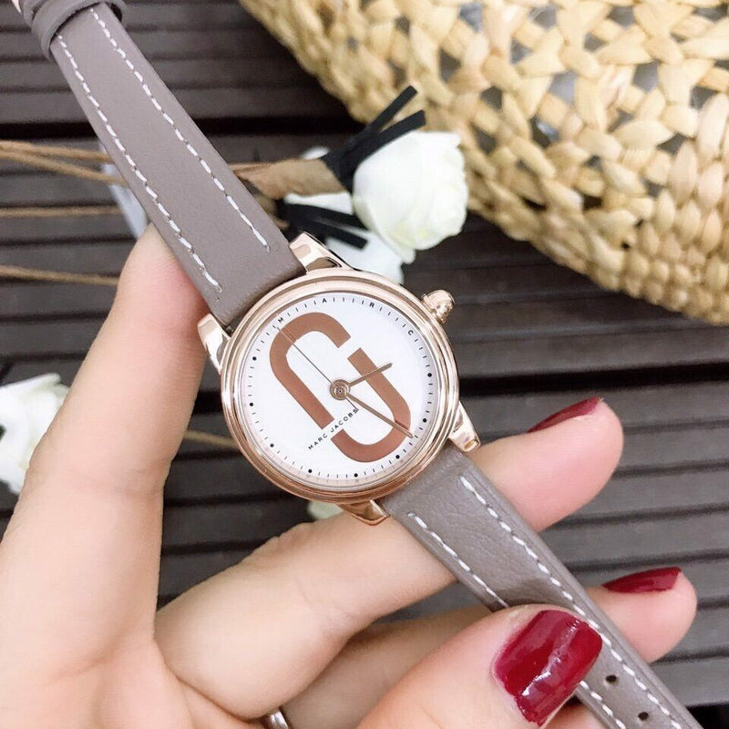 Marc Jacobs Corie White Dial Brown Leather Strap Watch for Women - MJ1581 Buy Now By Marc Jacobs