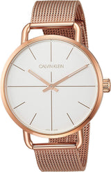 Calvin Klein Even White Dial Rose Gold Mesh Bracelet Watch for Women - K7B21626 Buy Now By Calvin Klein