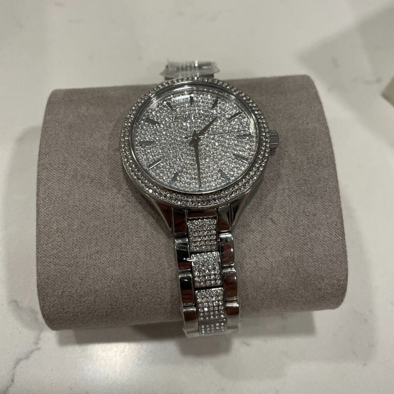 Michael Kors Runway Crystals Silver Dial Silver Steel Strap Watch for Women - MK3822 Buy Now By Michael Kors
