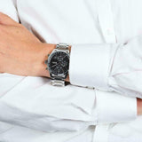 Hugo Boss Grand Prix Black Dial Silver Steel Strap Watch for Men - 1513477 Buy Now By Hugo Boss