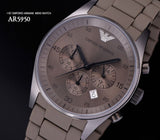 Emporio Armani Sportivo Chronograph Brown Dial Brown Steel Strap Watch For Men - AR5950 Buy Now By Emporio Armani