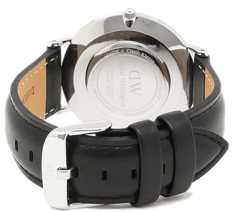 Daniel Wellington Classic Sheffield Black Dial Black Leather Strap Watch For Women - DW00100145 Buy Now By Daniel Wellington