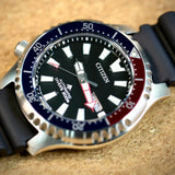 Citizen Promaster Automatic 200M Diver Fugu Limited Edition Black Dial Black Rubber Strap Watch For Men - NY0110 Buy Now By Citizen