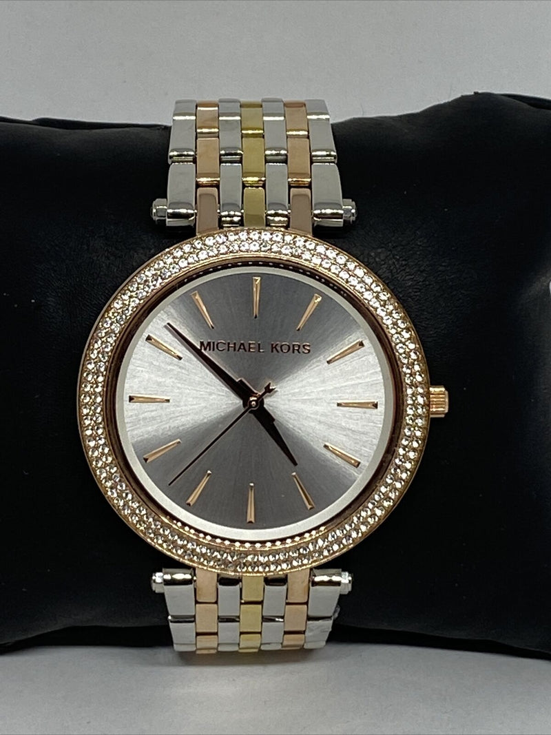 Michael Kors Darci Silver Dial Two Tone Stainless Steel Strap Watch for Women - MK3203 Buy Now By Michael Kors