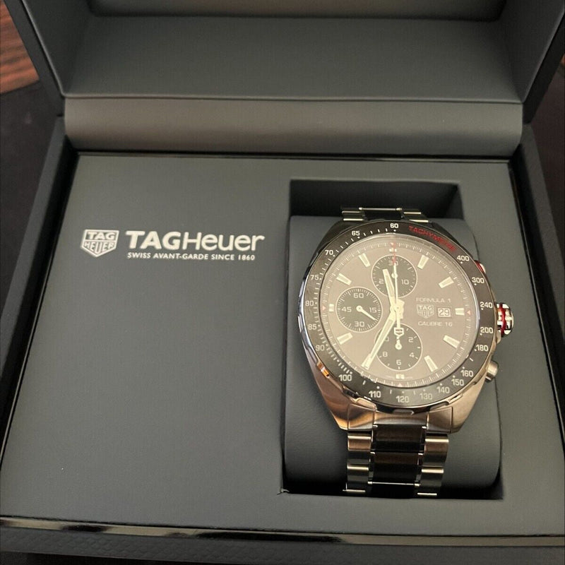 Tag Heuer Formula 1 Automatic Chronograph Grey Dial Two Tone Strap Watch for Men - CAZ2012.BA0970