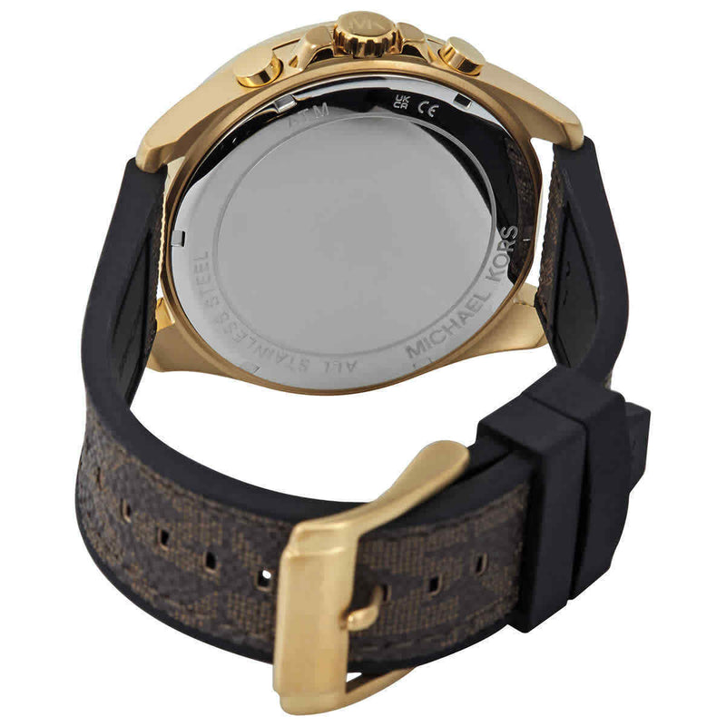 Michael Kors Brecken Chronograph Black Dial Brown Leather Strap Watch For Men - MK8849 Buy Now By Michael Kors
