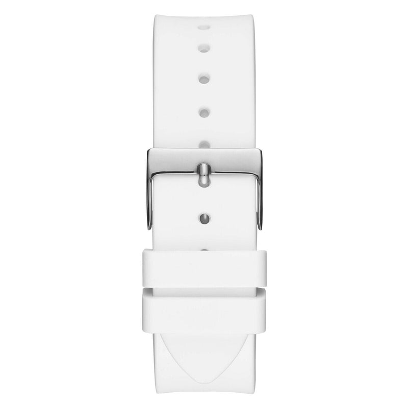 Guess Venus Diamonds White Dial White Rubber Strap Watch for Women - GW0118L3 Buy Now By Guess