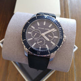 Michael Kors Cunningham Multifunction Blue Dial Black Rubber Strap Watch For Men - MK7160 Buy Now By Michael Kors
