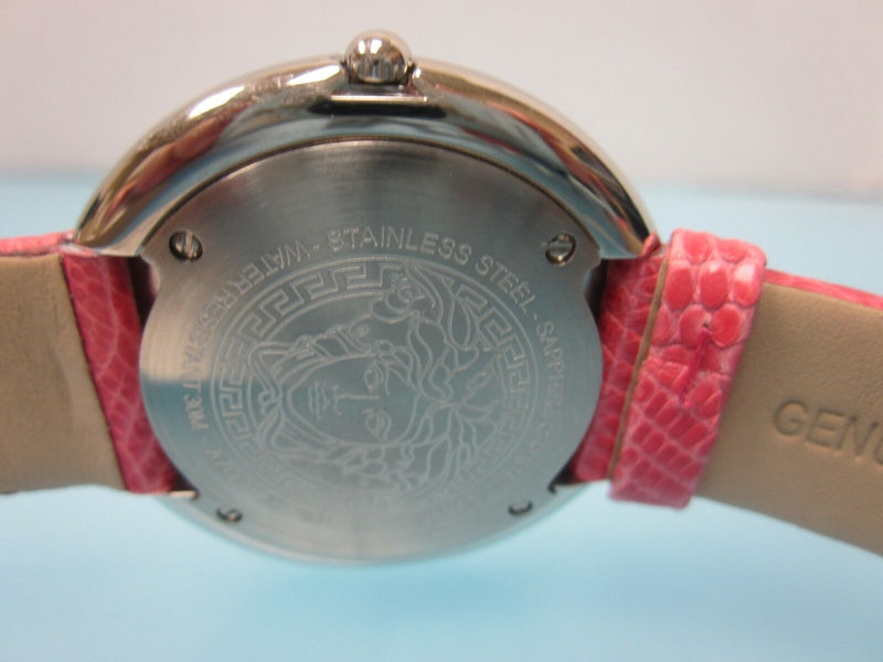 Versace Palazzo Empire Blue Dial Blue & Red Leather Strap Watch for Women - VCO070017 Buy Now By Versace