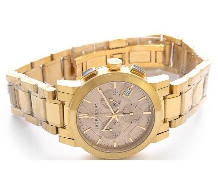 Burberry The City Gold Dial Gold Steel Strap Watch for Women - BU9753 Buy Now By Burberry