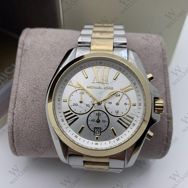 Michael Kors Bradshaw Silver Dial Two Tone Steel Strap Watch for Women - MK5627 Buy Now By Michael Kors